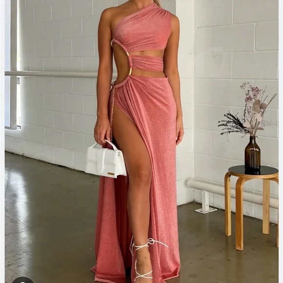 Bronx and Banco Jamilia Dress in Rust M